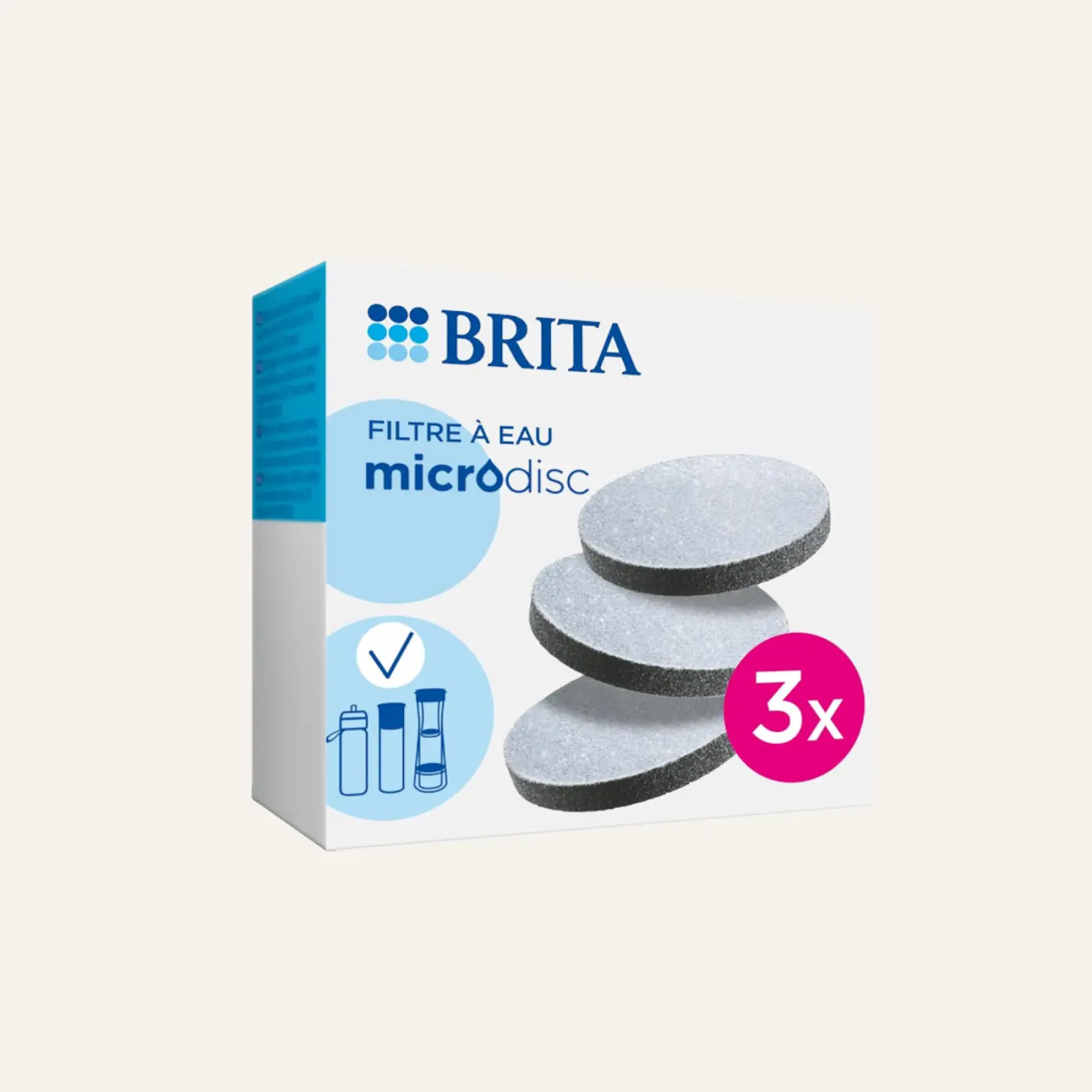 Microdiscs pour gourde Vital - pack de 3 - Brita | Vente en Ligne