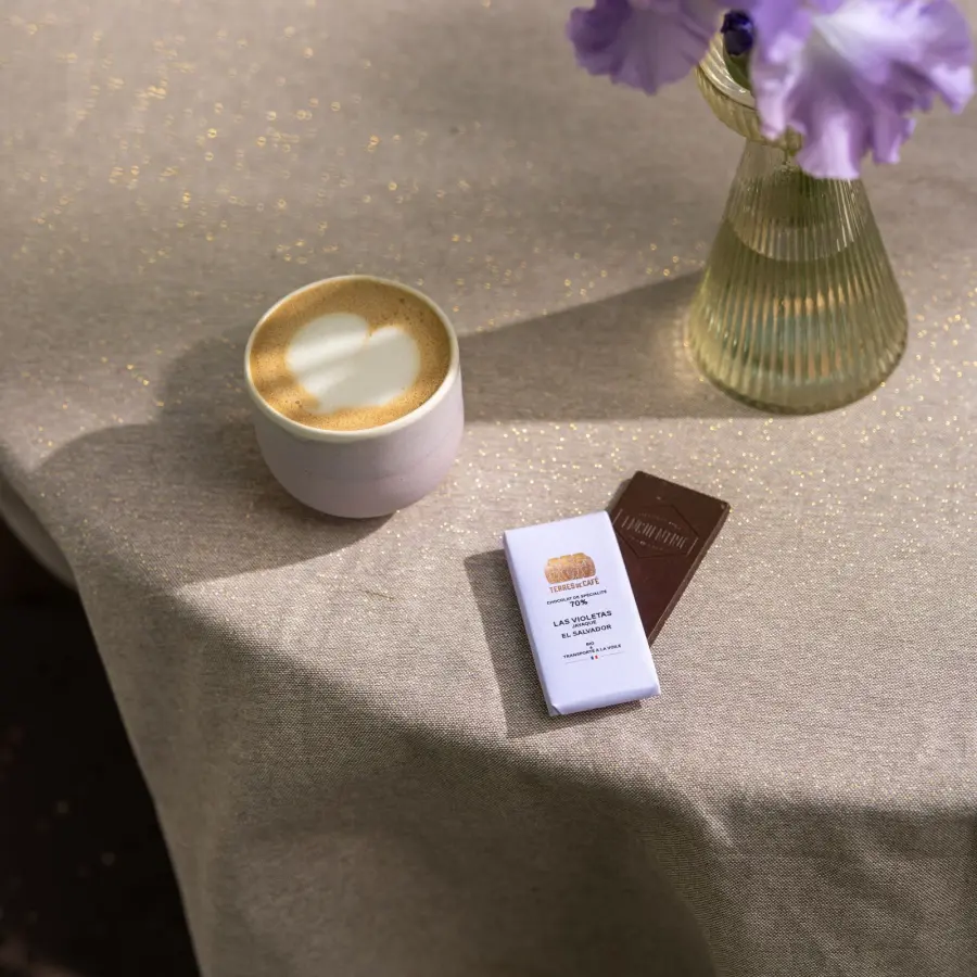 Specialty cocoa | TDC X ENCUENTRO Les Violetas 70% Salvador - Chocolate Bar - 19g | Online Shop