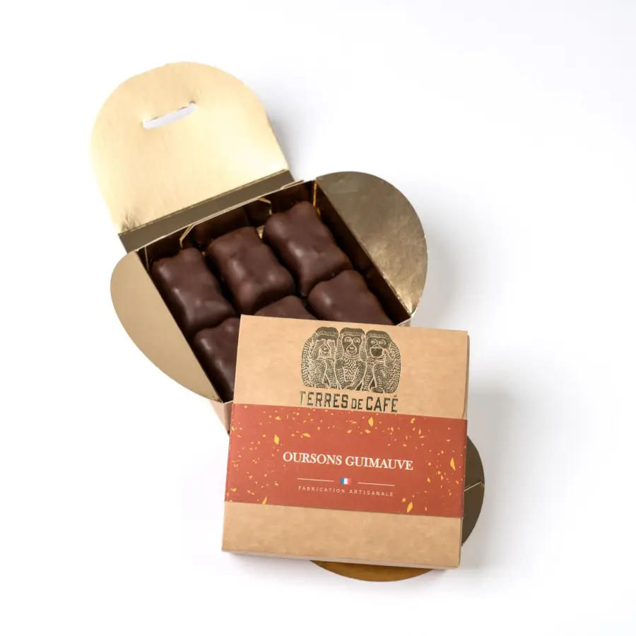 Specialty Cocoa | Box of Chocolate-Covered Marshmallow Bears 70% X6 | Online Sale