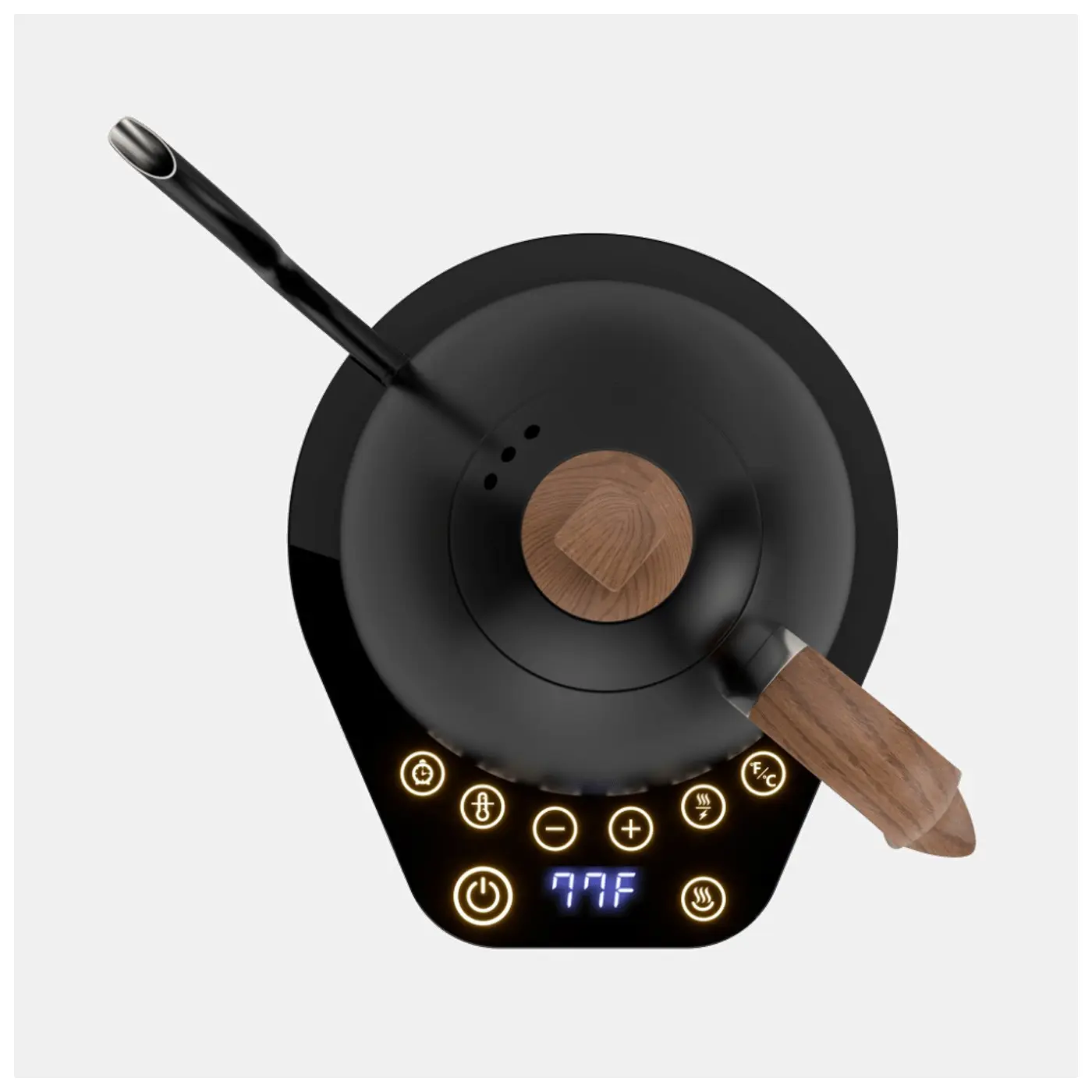 Artisan - Bouilloire - Noir Mat et Bois Cafetières et bouilloires