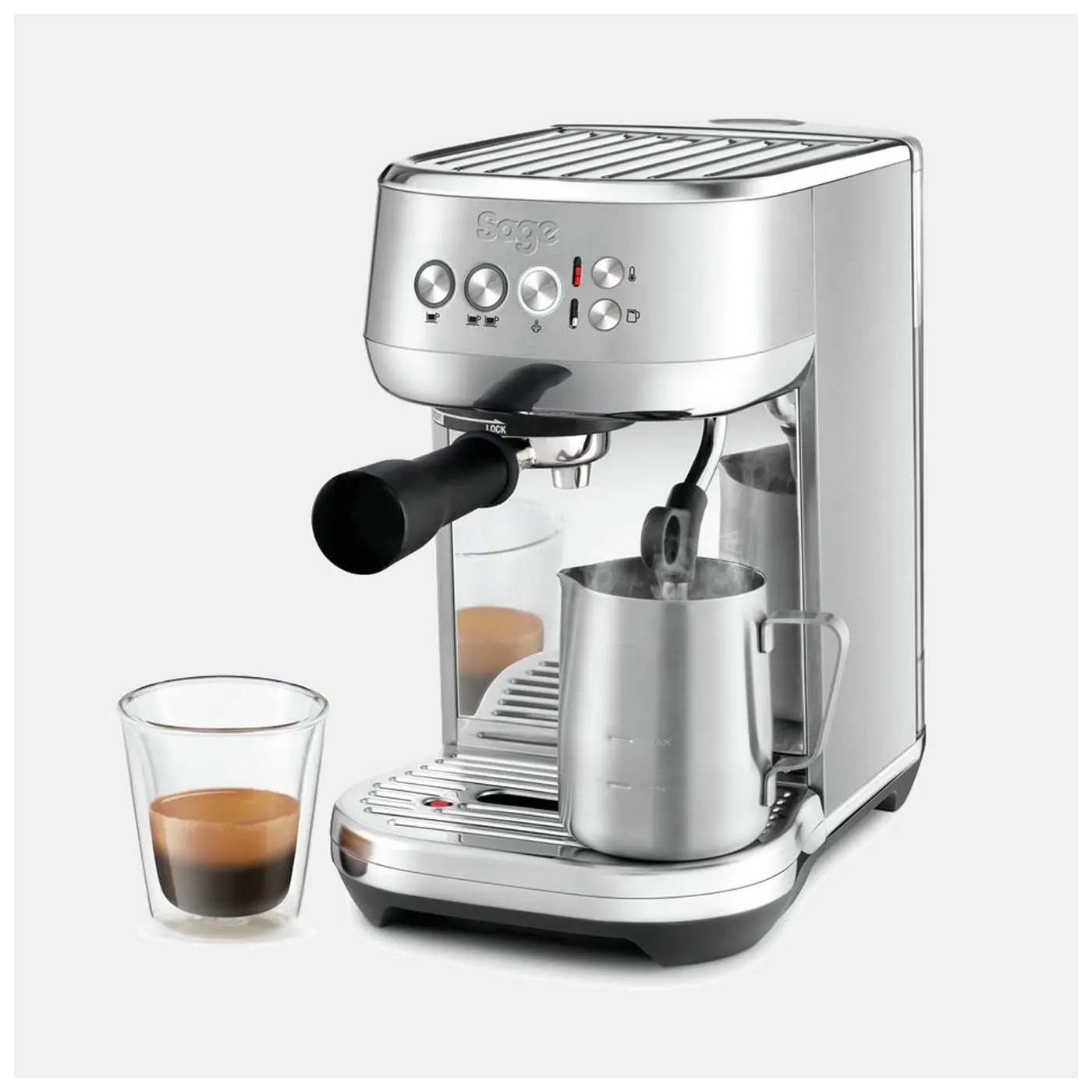 The Bambino Plus - Machine à café expresso automatique - Acier inoxydable brossé Machines à café