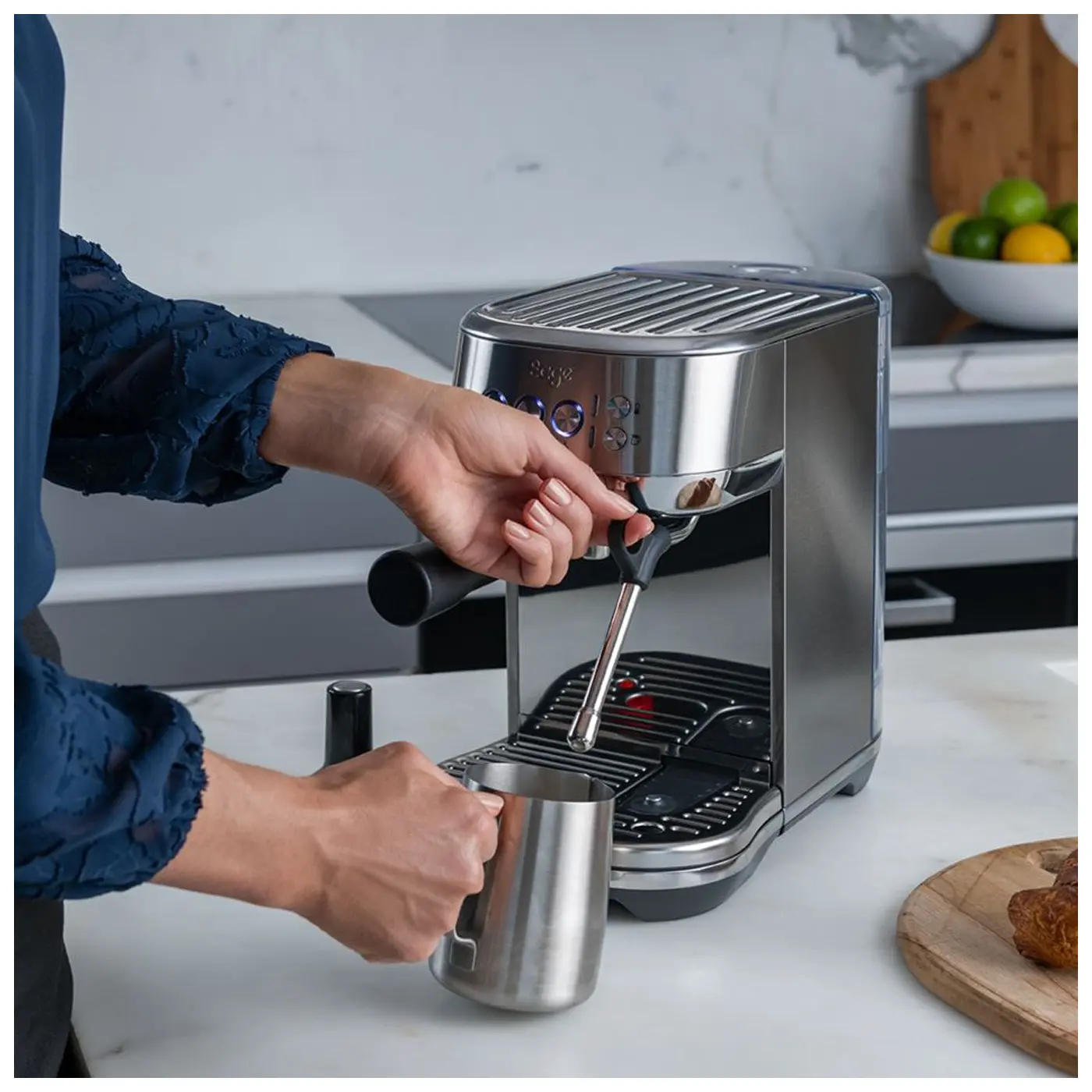 The Bambino Plus - Machine à café expresso automatique - Acier inoxydable brossé Machines à café