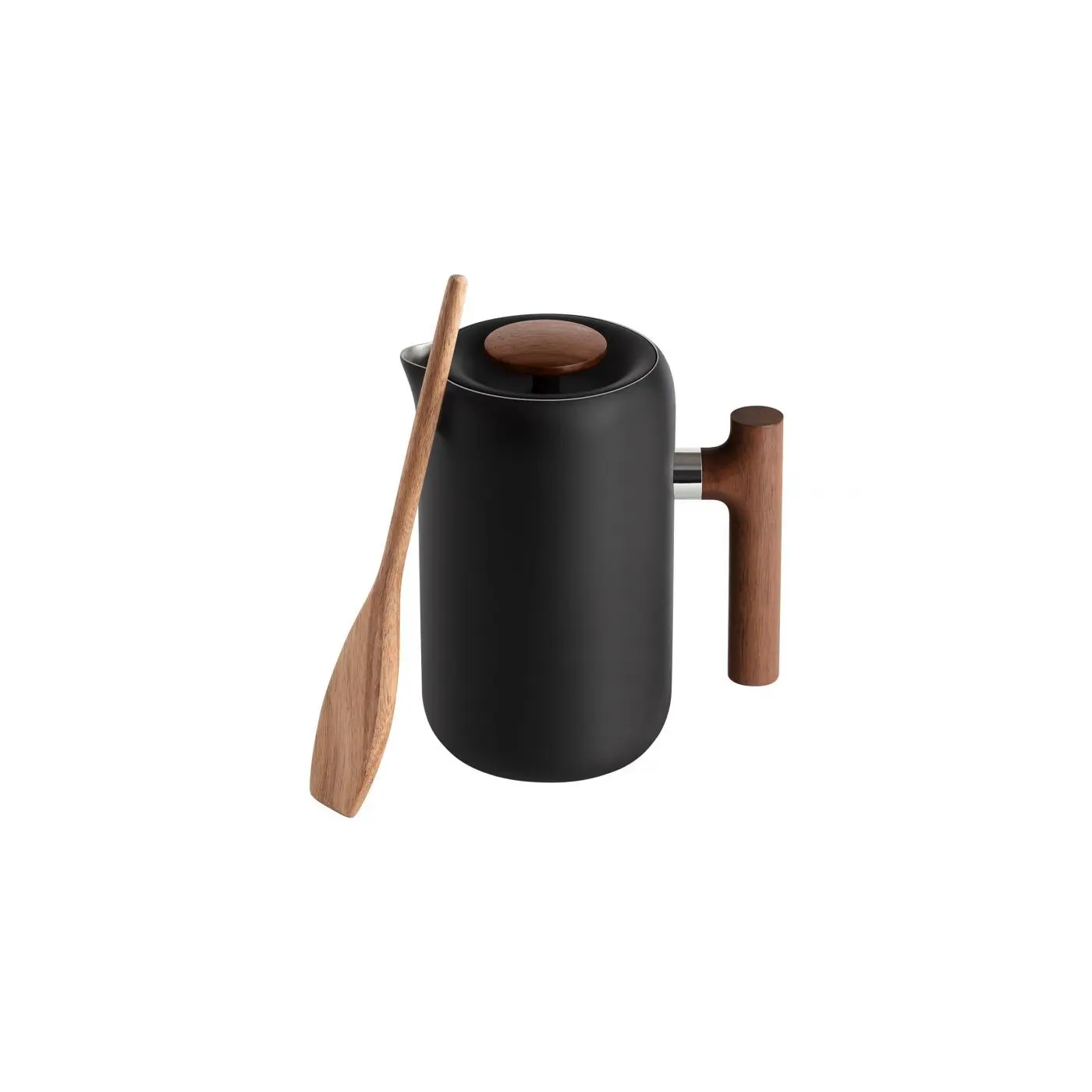 Clara - Cafetière à piston 700mL - Noire et bois Cafetières et bouilloires