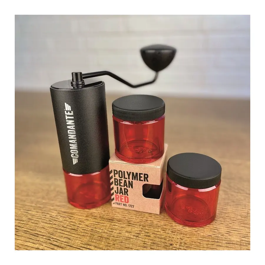 Polymer Bean Jar for Nitro Blade C40 mill - Red - Comandante I Buy Online