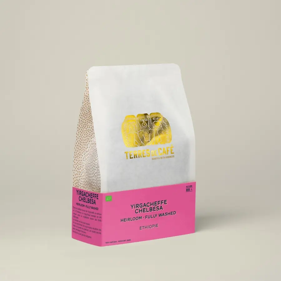 café de spécialité Terres de café - Café Yirgacheffe Chelbesa Bio - Fully washed