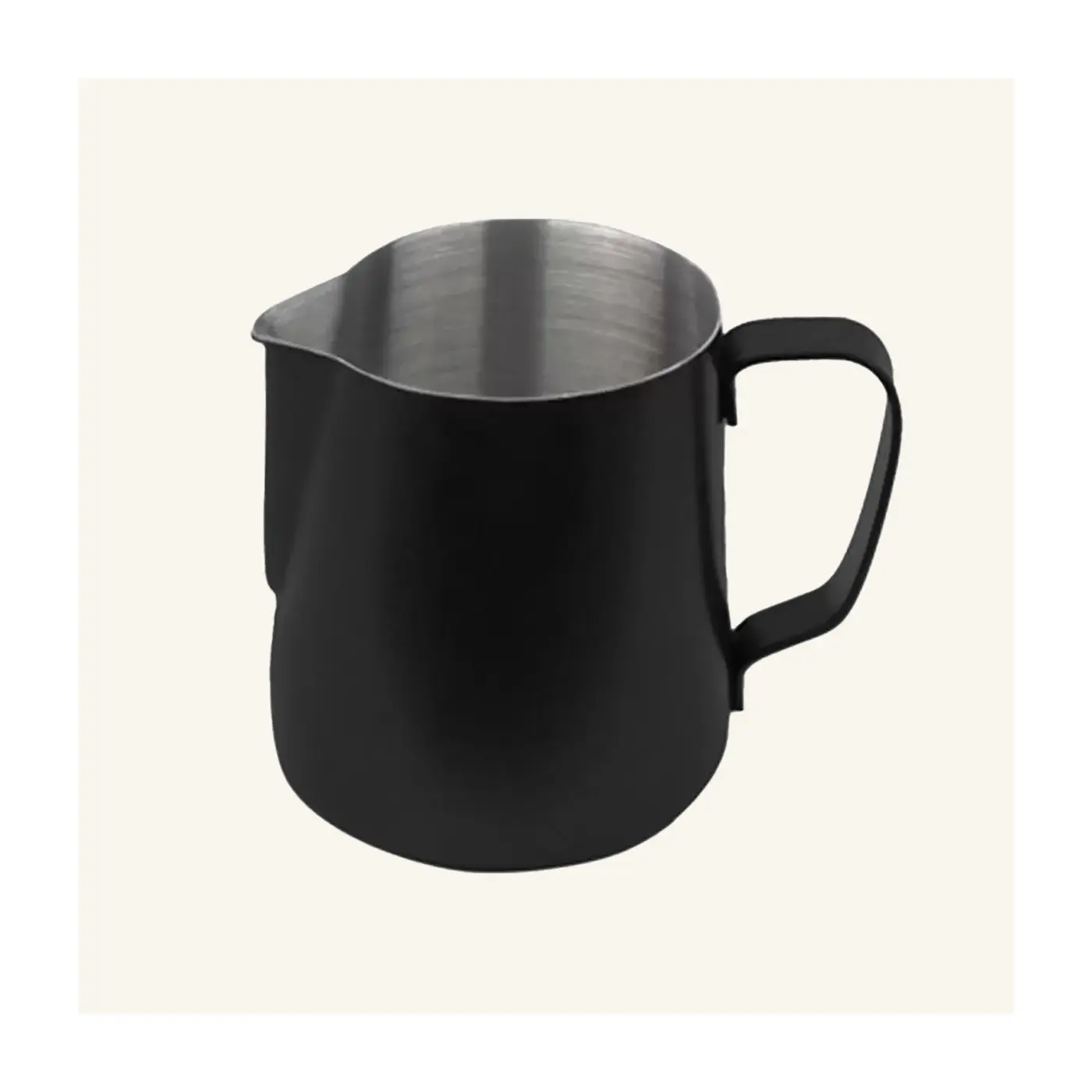 Pichet à Lait Noir en Inox - 590 ml | JoeFrex | Vente en Ligne