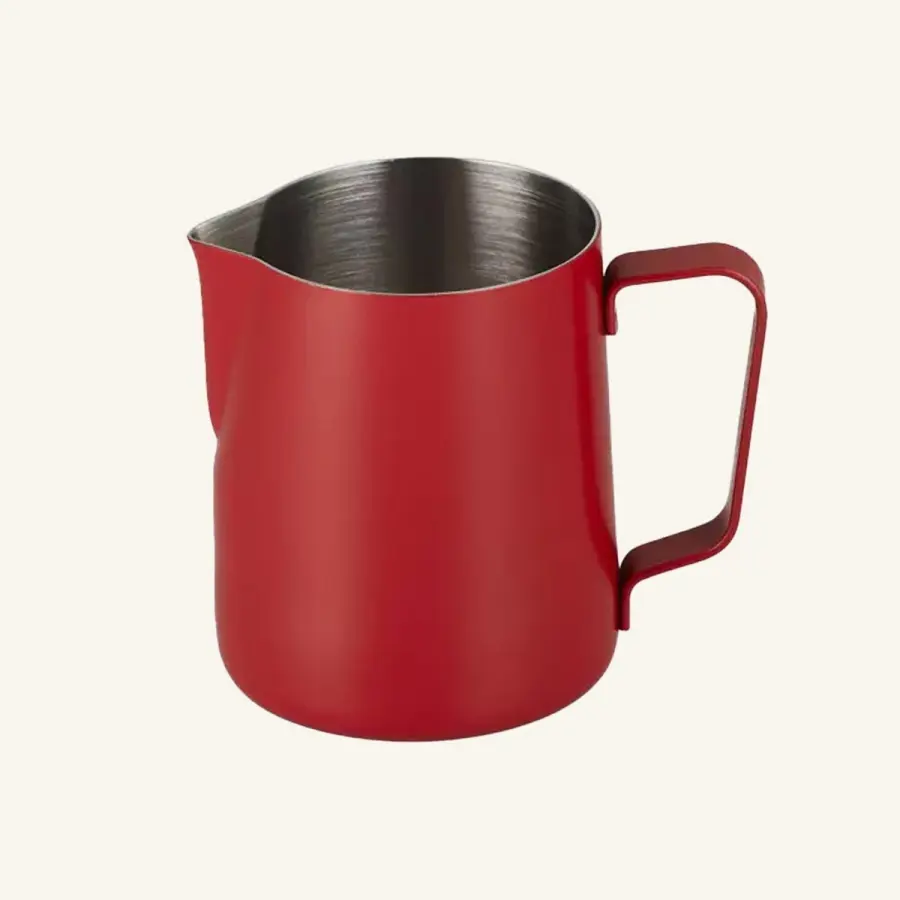 Pichet à Lait Rouge en Inox - 350 ml | JoeFrex