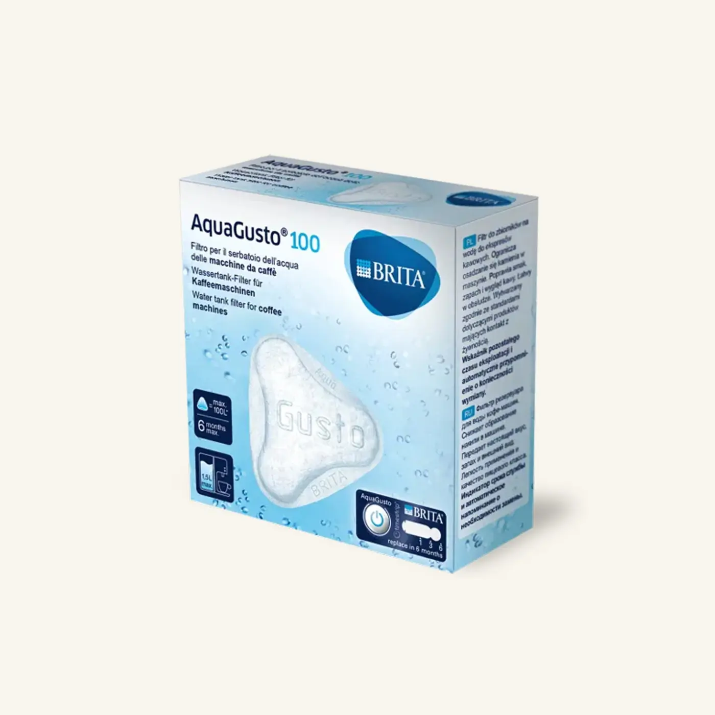 Batch of 100 water filters Aquagusto Brita