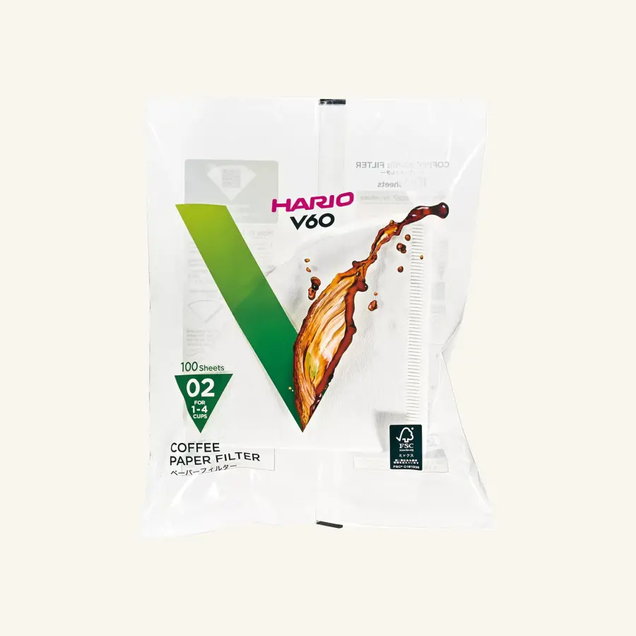 Lot de 100 filtres taille 02 pour Dripper V60 Les filtres à café