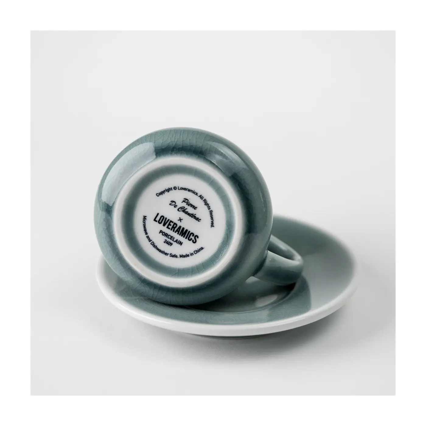 Tasse et sous-tasse Ibrik 110mL - Celladon Accessoires Méthodes douces