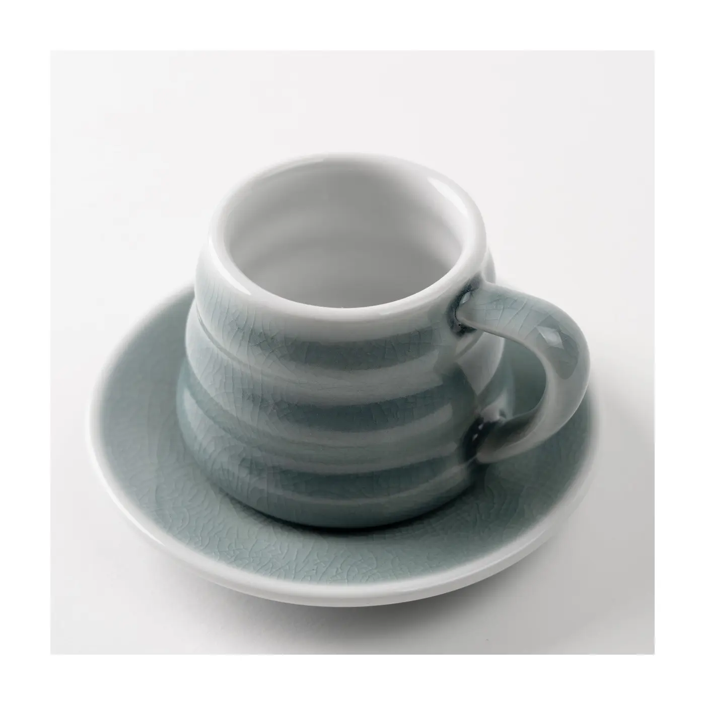 Tasse et sous-tasse Ibrik 110mL - Celladon Accessoires Méthodes douces