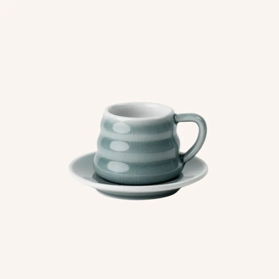 Tasse et sous-tasse Ibrik 110mL - Celladon Accessoires Méthodes douces